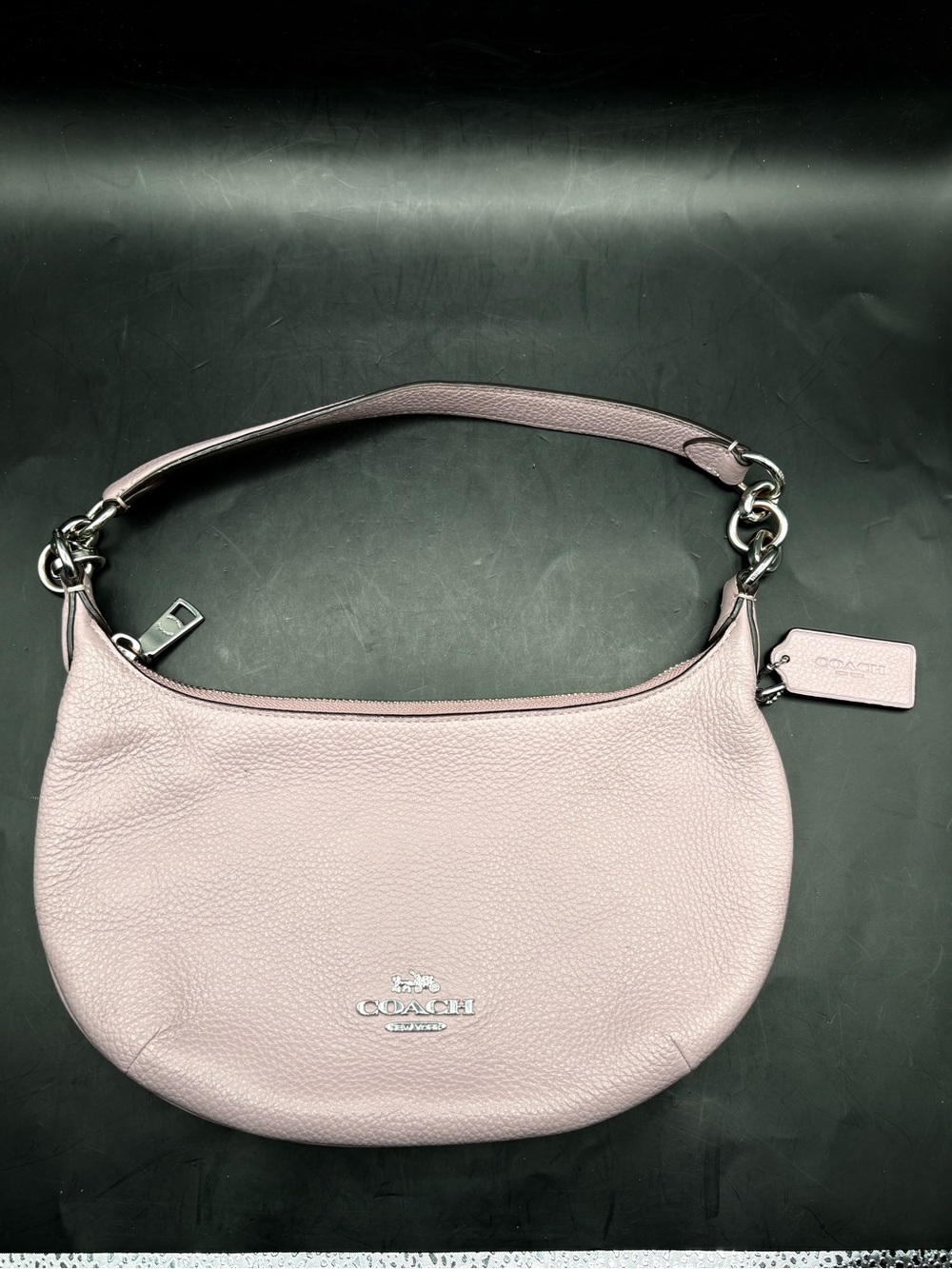 COACH Payton CE619 Shoulder/ Handbag Purse ICE Purple Pebbled Leather